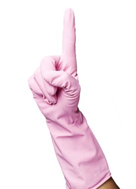 Pink gloves clipart