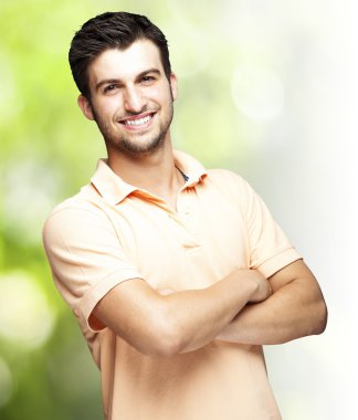 Young man smiling clipart