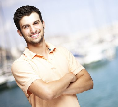 Young man smiling clipart