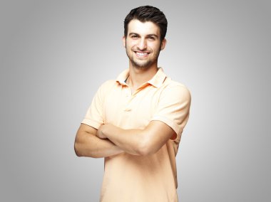 Young man smiling clipart