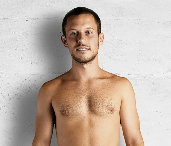 Young man shirtless — Stock Photo, Image