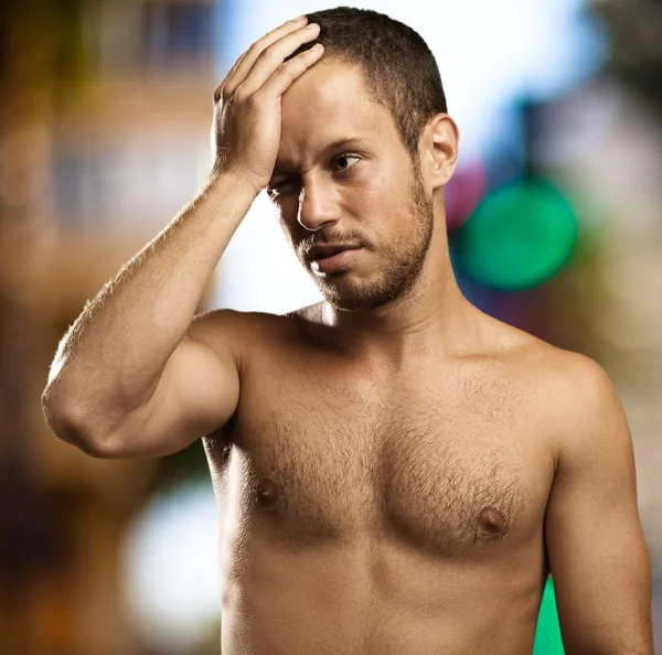 Regret young man — Stock Photo, Image