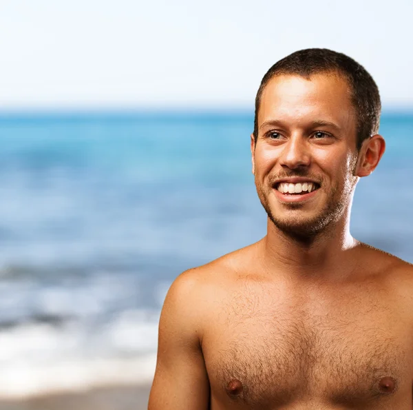 Man shirtless — Stockfoto