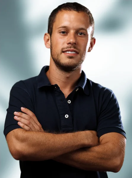 Mann mit Poloshirt — Stockfoto