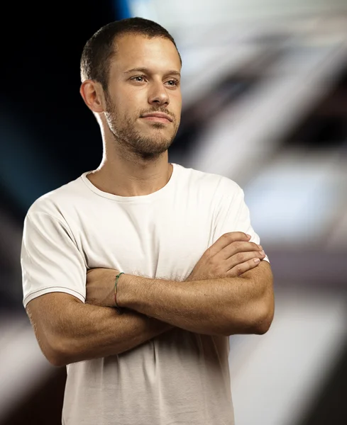 Man with crossed arms — Stock Photo, Image