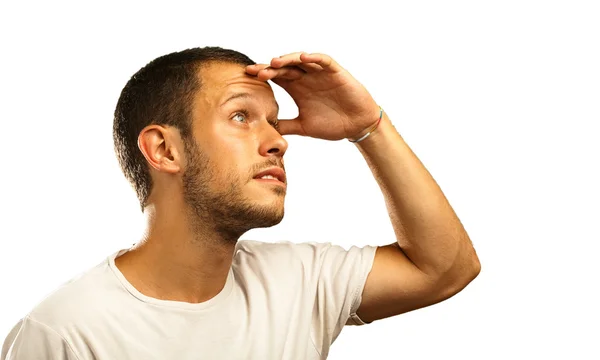 Man looking forward to the future — Stock Photo, Image