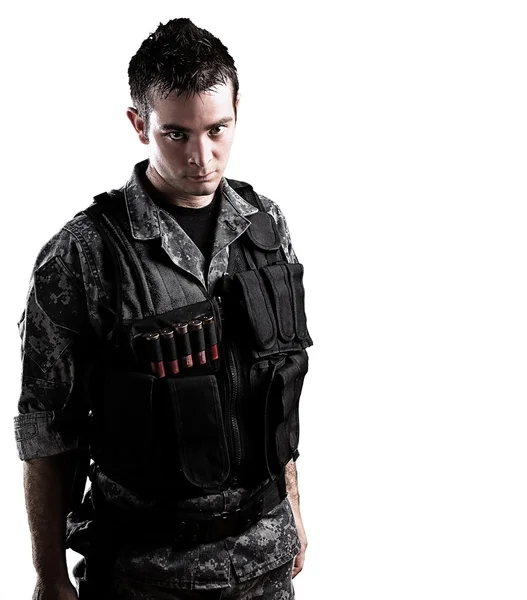 Armed soldier — Stock Photo, Image