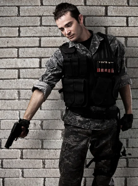 Genç asker — Stok fotoğraf