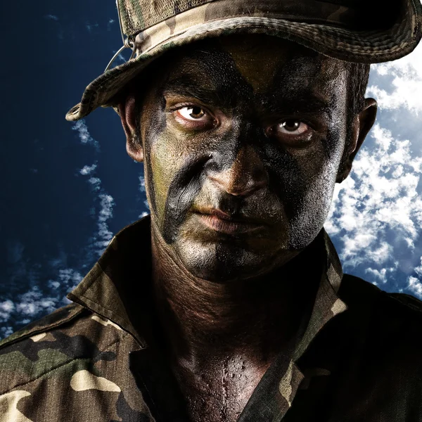 Junger Soldat — Stockfoto