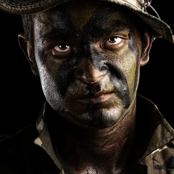 stock image Soldier face