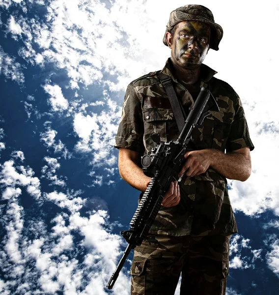 Jovem soldado — Fotografia de Stock