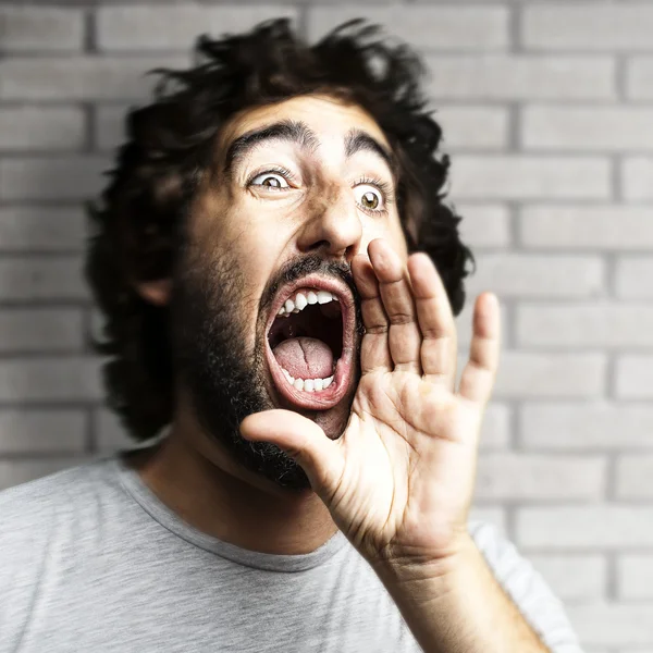 Krzyk mężczyzny — Zdjęcie stockowe