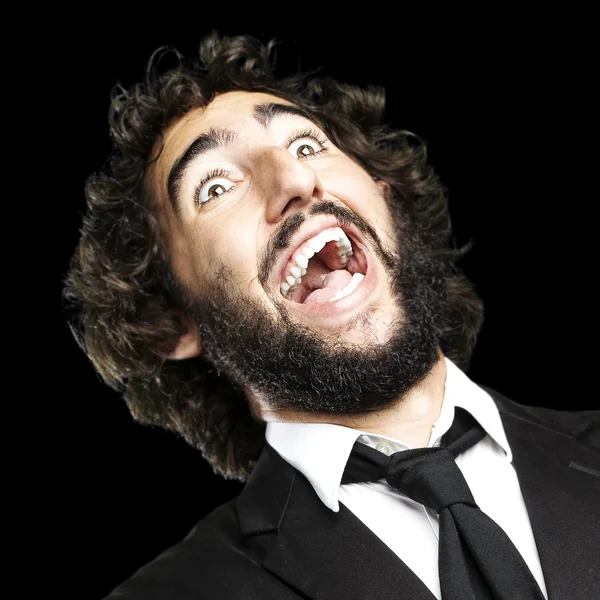 Young man laughing — Stock Photo, Image