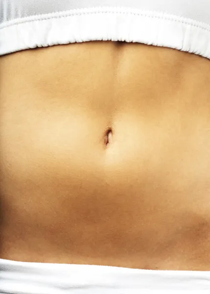 Woman belly button — Stock Photo, Image