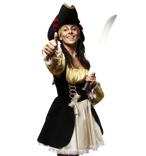 Пірат жінка — стокове фото