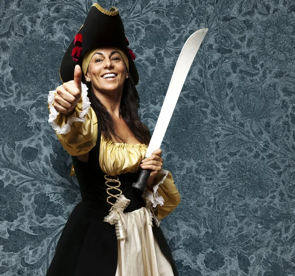 stock image Pirate woman