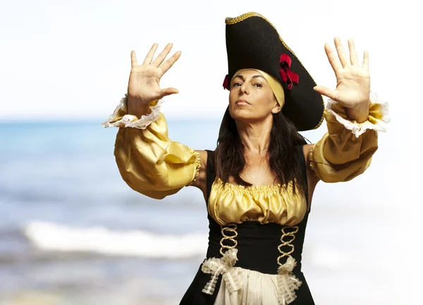 Mulher pirata — Fotografia de Stock
