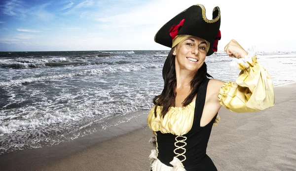 Piratenfrau — Stockfoto