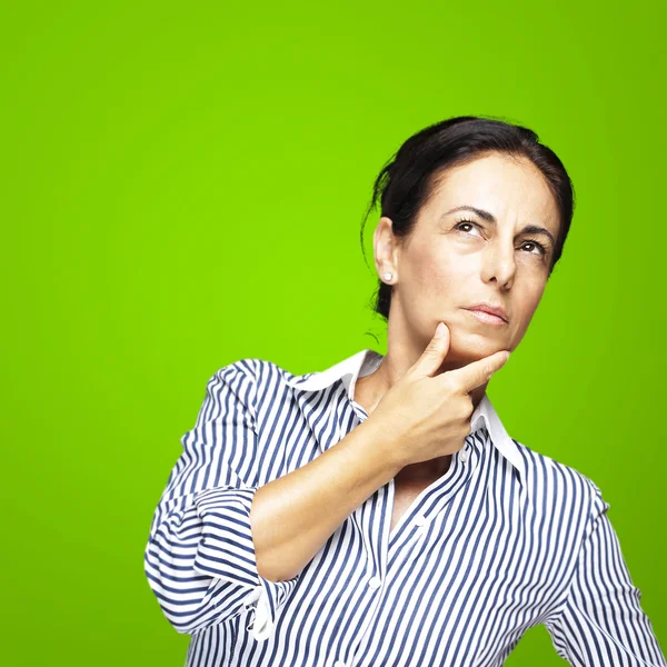 Woman pensive portrait — Stock Photo, Image