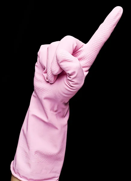 Pink gloves — Stock Photo, Image