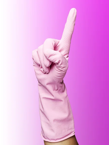 Luvas rosa — Fotografia de Stock
