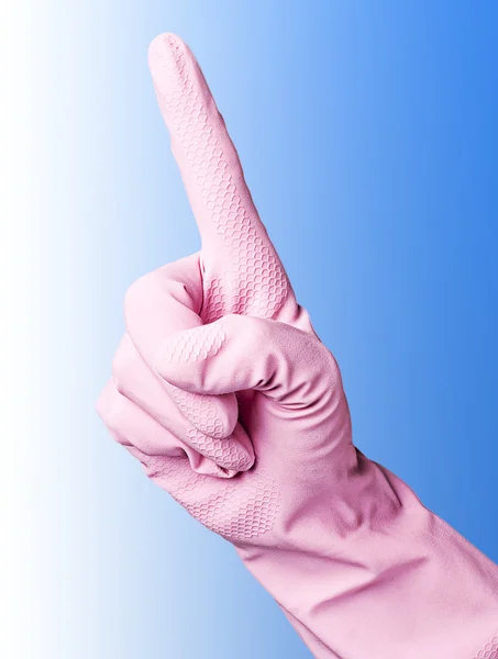 Рожевий рукавички — стокове фото