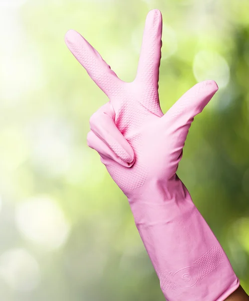 Ροζ γάντια — Φωτογραφία Αρχείου