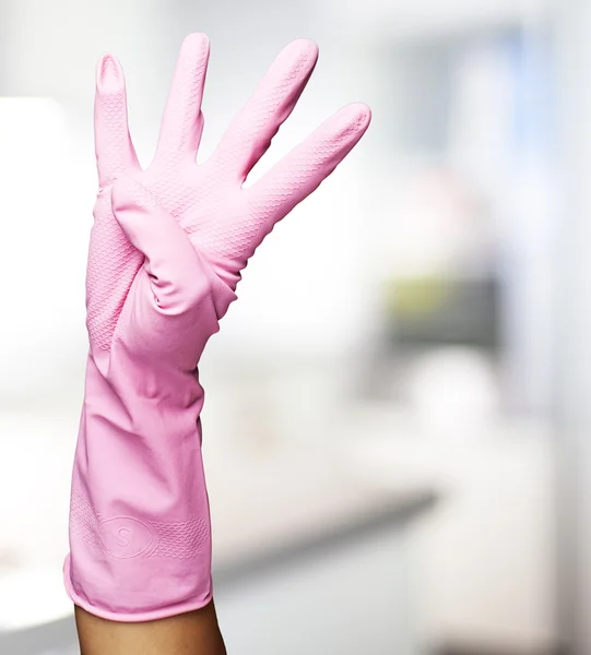 Ροζ γάντια — Φωτογραφία Αρχείου
