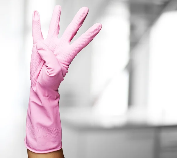 ピンクの手袋 — ストック写真