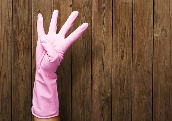 Pink gloves — Stock Photo, Image