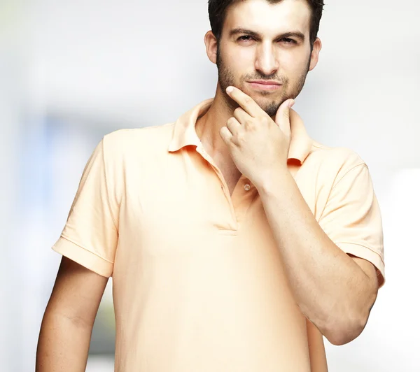 Young man pensive — Stock Photo, Image