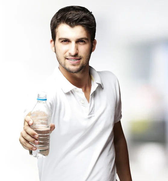 Man offering water