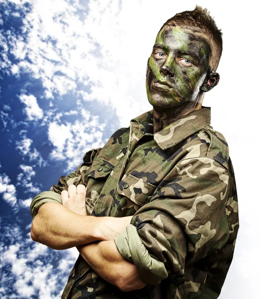 Młody żołnierz — Zdjęcie stockowe