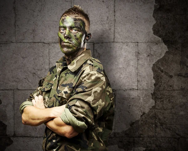 Young soldier portrait — Stock Photo, Image