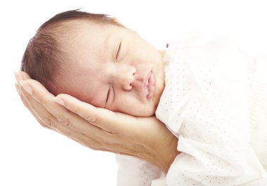 Newborn sleeping clipart