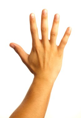 Hand five clipart