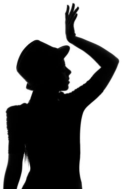 Girl silhouette clipart