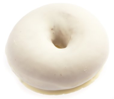 beyaz arkaplanda donut