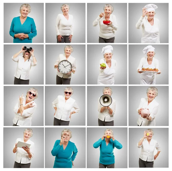 年配の大人の女性のシリーズ — ストック写真