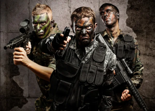 Group of soldiers — Stock Photo, Image