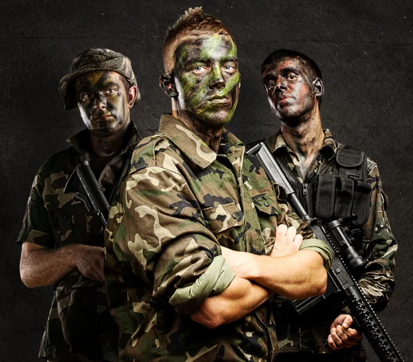 Soldiers group — Stock Photo, Image