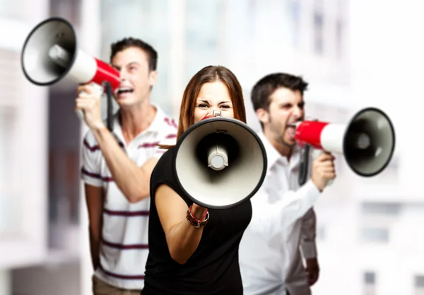 Grupp av anställda — Stockfoto