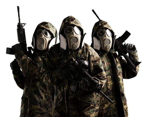 Soldados armados de árvores — Fotografia de Stock