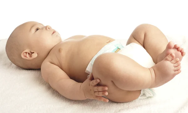 Dziecko leżące — Zdjęcie stockowe