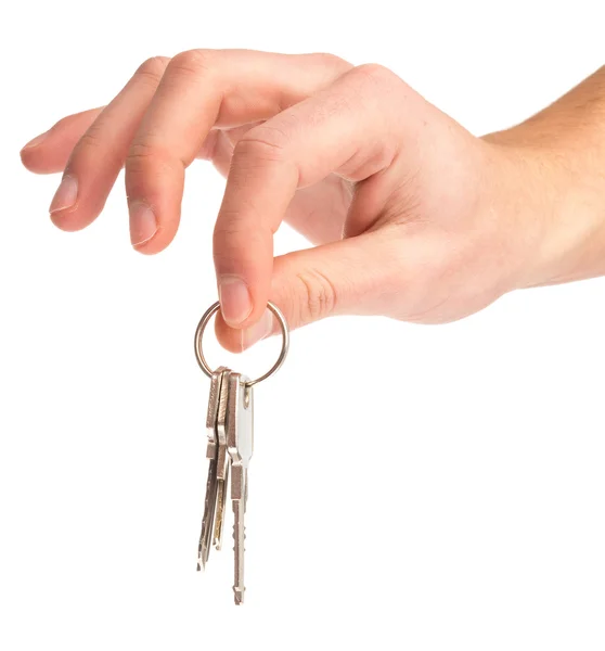 Hand holding keys — Stock Photo, Image