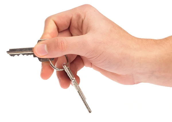 stock image Hand holding a key