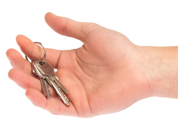 Hand holding a key — Stock Photo, Image