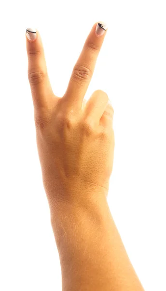 Símbolo de duas mãos — Fotografia de Stock