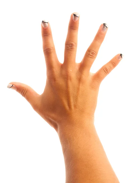 Símbolo de cinco mãos — Fotografia de Stock