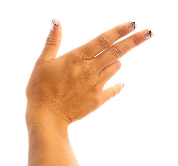 Χέρι σύμβολο bang — Φωτογραφία Αρχείου
